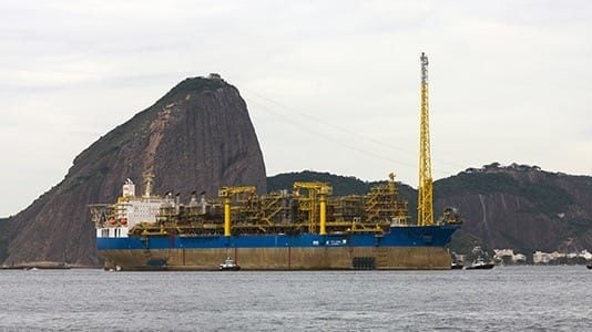 O FPSO Cidade de Maricá produziu em agosto 149,9 mil barris por dia de petróleo e 5,3 milhões de m3/dia de gás natural no campo de Lula, no pré-sal da Bacia de Santos