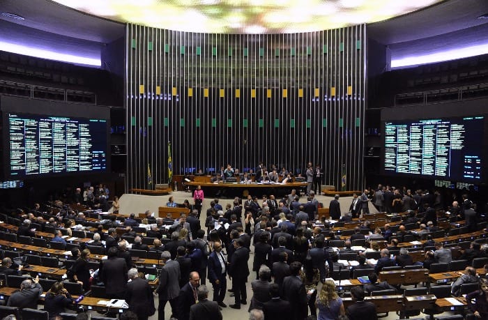 O Plenário da Câmara dos Deputados durante a votação da MP do Repetro - Luis Macedo/Câmara dos Deputados