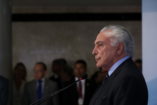 Brasília - DF, 25/05/2018) Presidente da República, Michel Temer, durante declaração à imprensa. Foto: Marcos Corrêa/PR