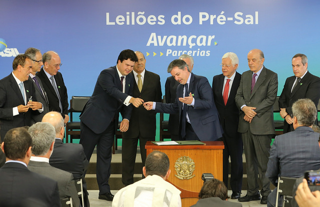Cerimônia de Assinaturas dos Contratos da 2ª e 3ª Rodadas de Partilha de Produção no Pré-Sal. Foto: Saulo Cruz/MME