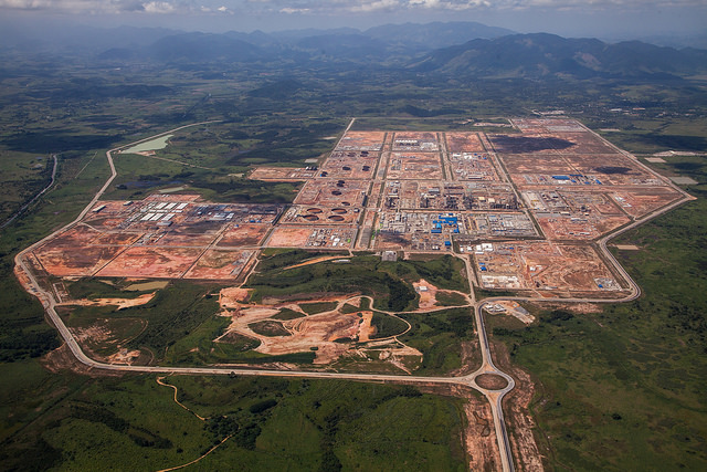 Petrobras estuda retomar investimento em petroquímica no Gaslub, antigo Comperj. Na imagem: Foto aérea de planta do antigo Comperj, que teve as obras paralisadas em 2015, hoje Polo Gaslub, para processamento de gás e produção de lubrificantes