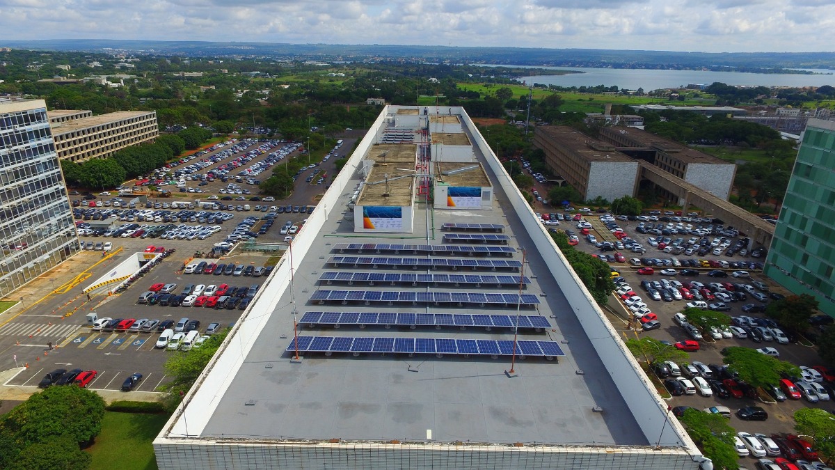 Usina solar do Ministério de Minas e Energia (Samuca Melo/PR)