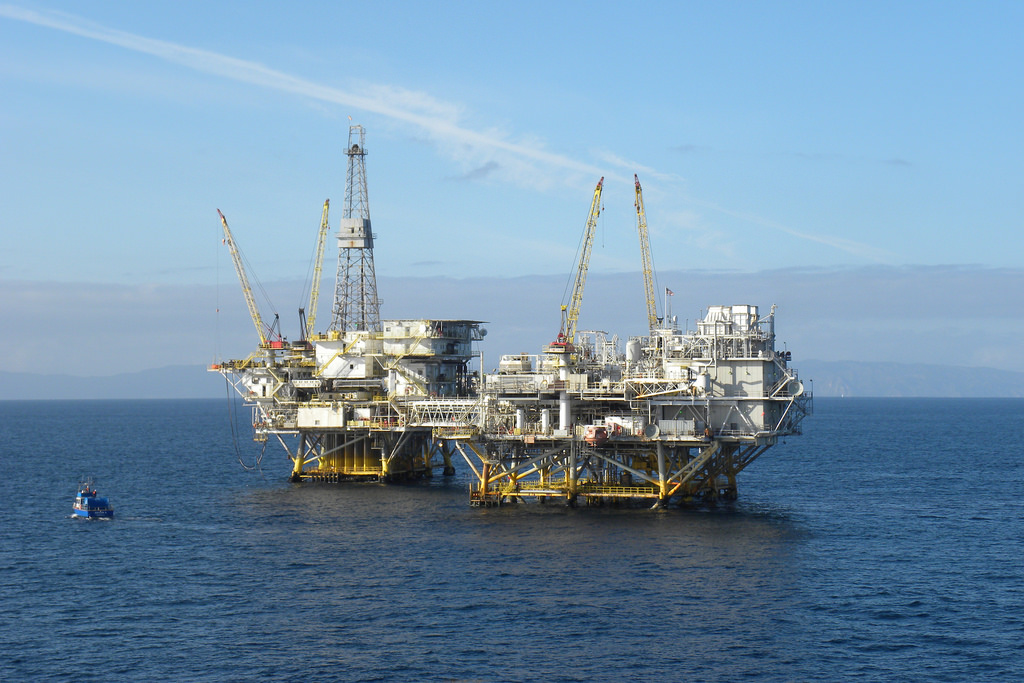 Plataforma de petróleo no Golfo do México