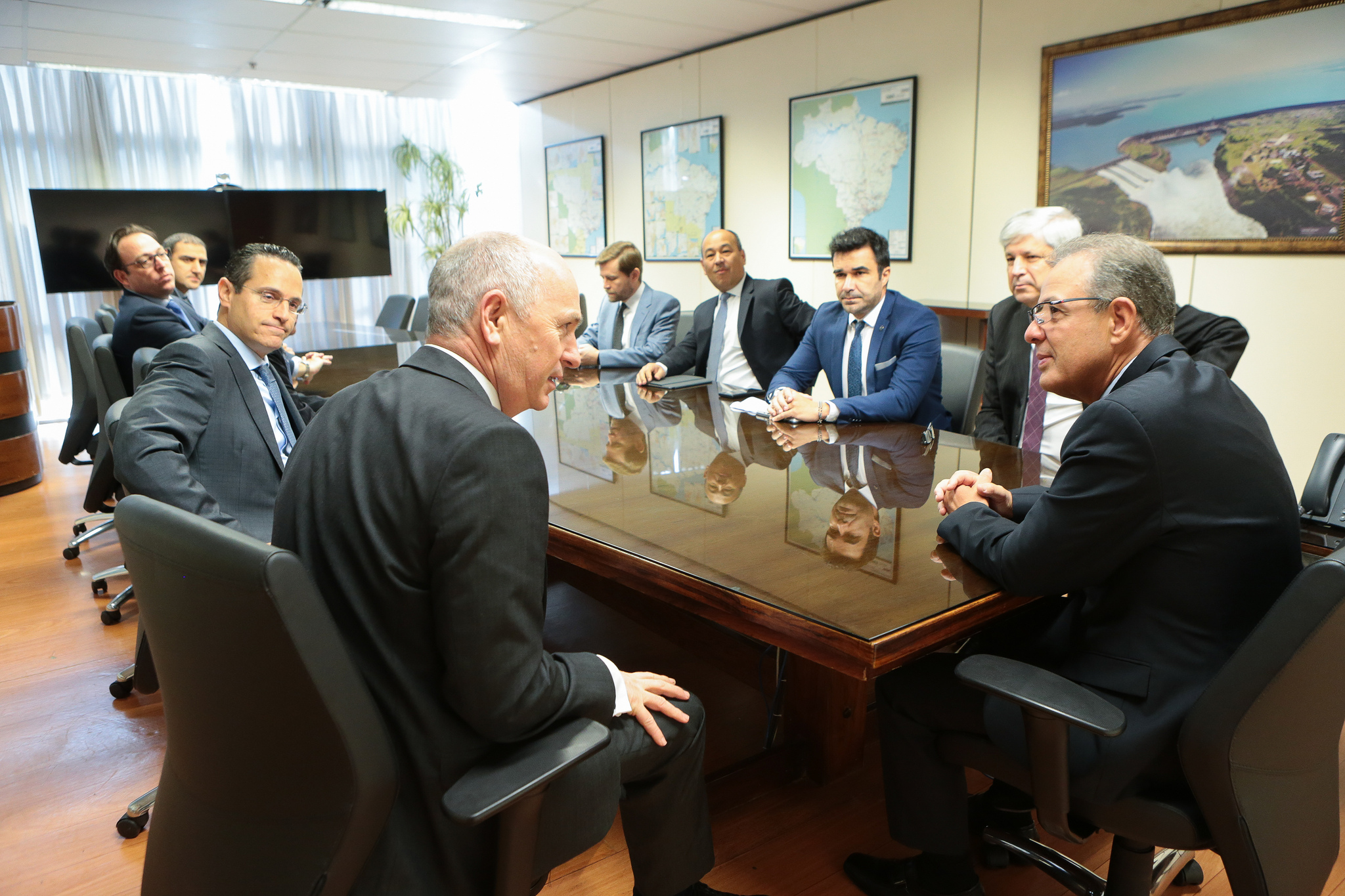Bento Albuquer, Márcio Félix e executivos da Shell (6 de fevereiro)