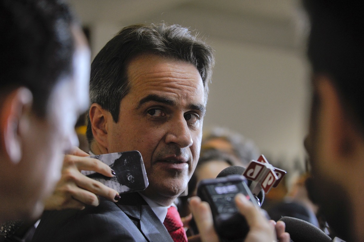 Senador Ciro Nogueira (PP-PI) concede entrevista à imprensa nas dependências do Senado Federal. Foto: Moreira Mariz/Agência Senado