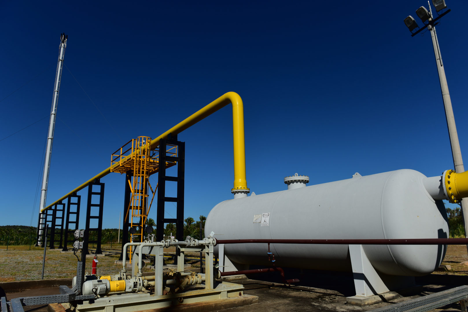 Unidade de tratamento de gás natural da Eneva no complexo Parnaíba (Foto: Divulgação)