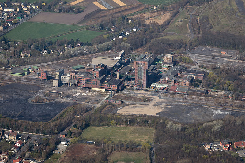 Aerial coal mine Heinrich-Robert Hamm Germany