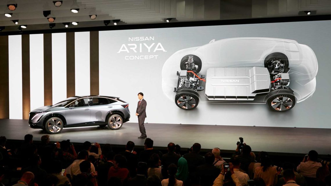 Nova arquitetura fará sua estreia com SUV elétrico da Nissan baseado no conceito Ariya (foto: Nissan/Divulgação)