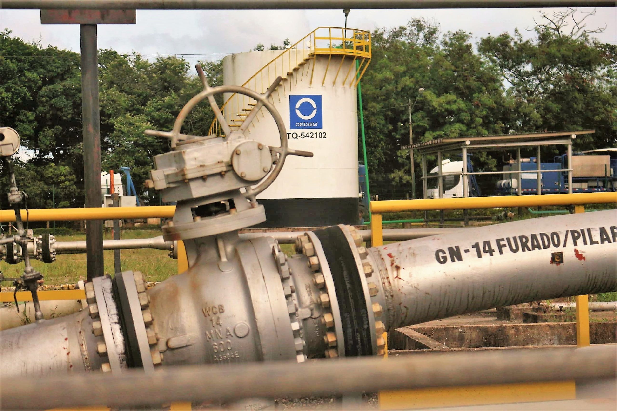 Origem Energia e TAG avaliam parceria em projeto de estocagem de gás natural de US$ 200 milhões em Alagoas. Na imagem: Operações da Origem Energia no Polo Alagoas, de produção de petróleo e gás natural (Foto: Divulgação)