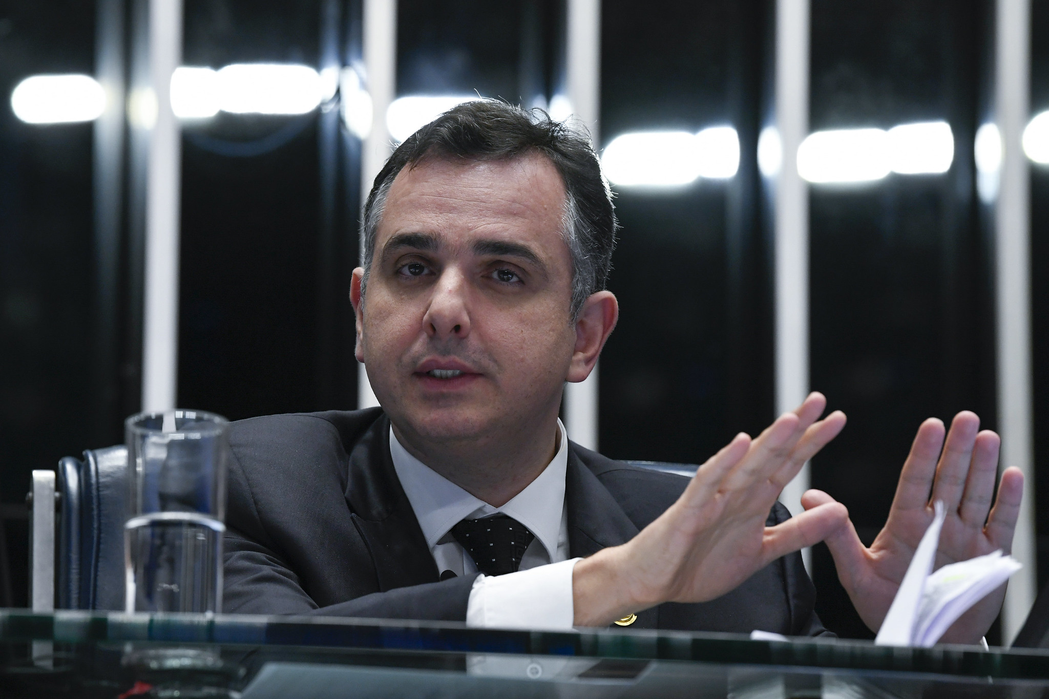 PEC dos Combustíveis: oposição teme "cheque em branco" a Bolsonaro. Na imagem, Rodrigo Pacheco, presidente do Senado (Foto: Roque de Sá/Agência Senado)