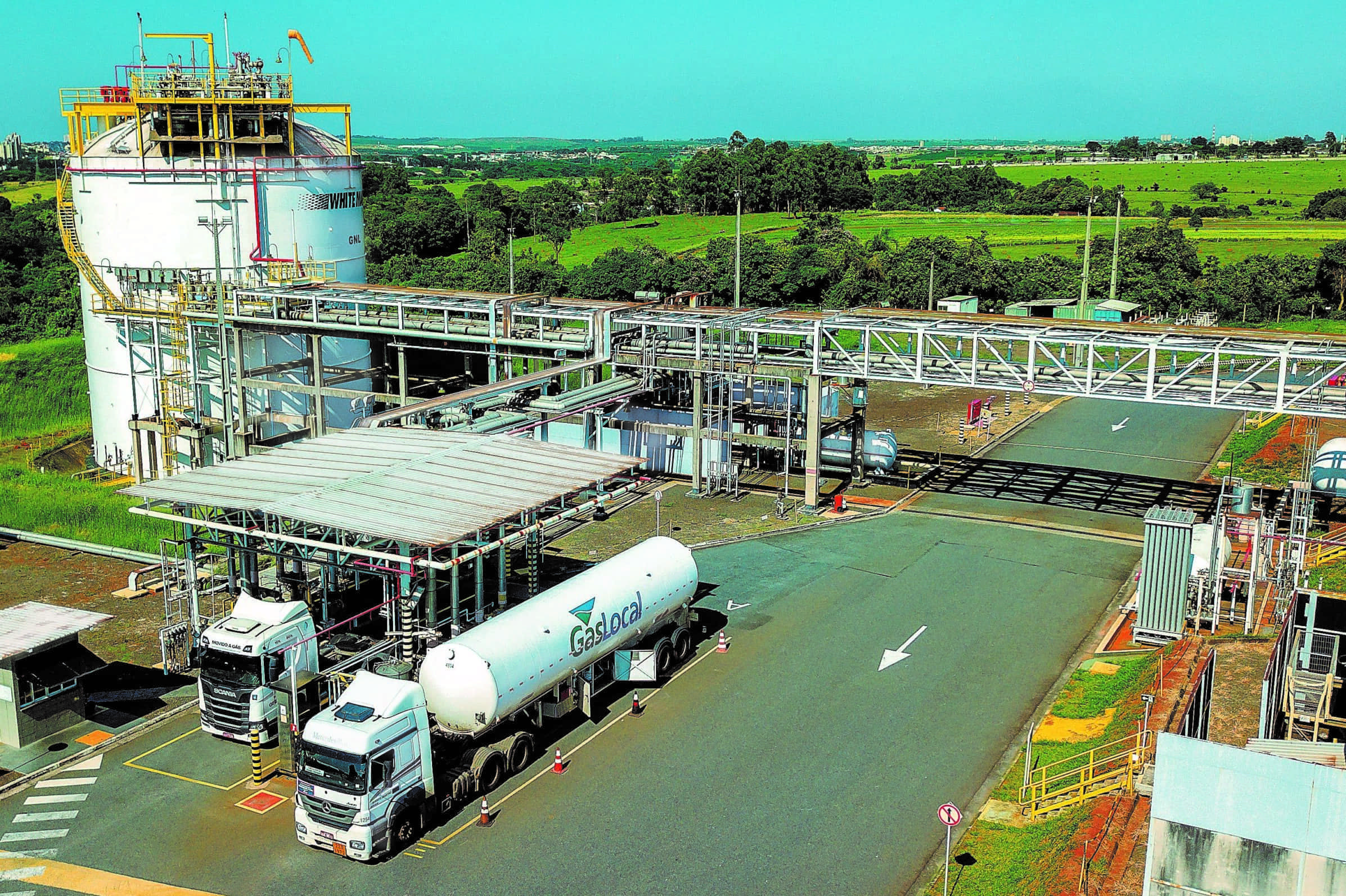 GásLocal, da White Martins, planeja expansão de planta de liquefação [na foto] em Paulínia, em SP (Foto: Divulgação)