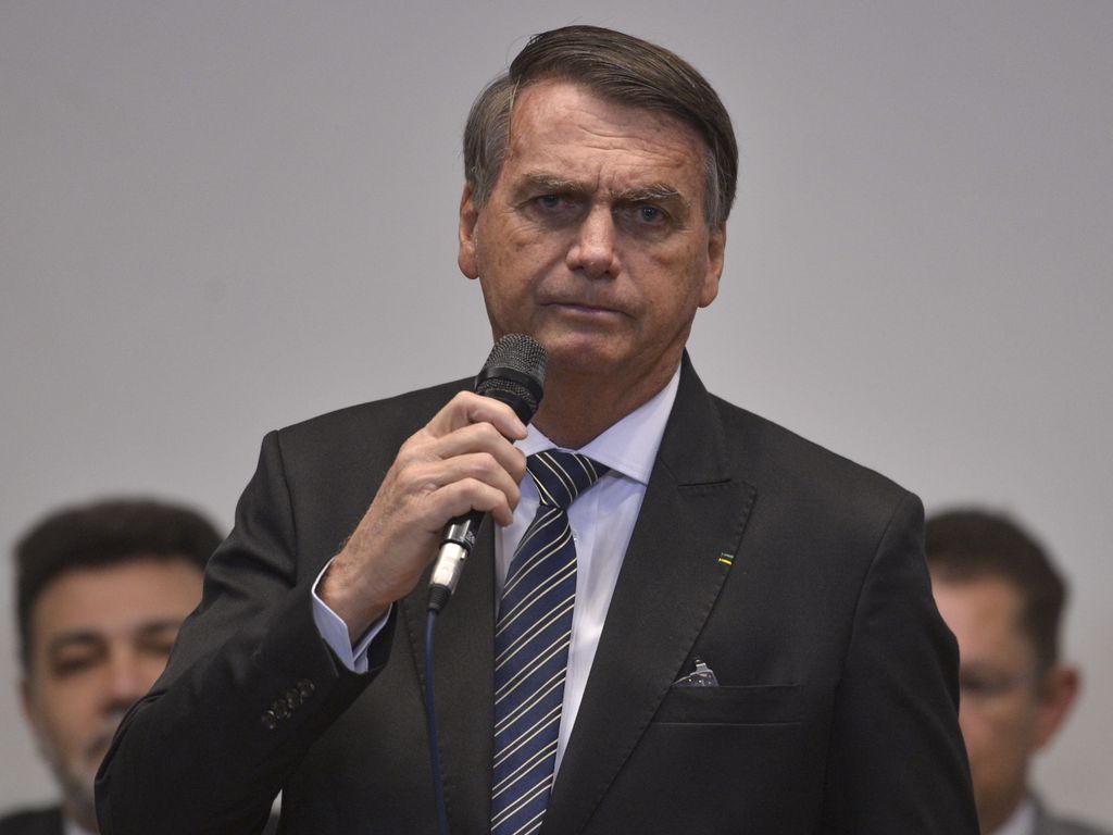 Jair Bolsonaro em evento da Frente Evangélica