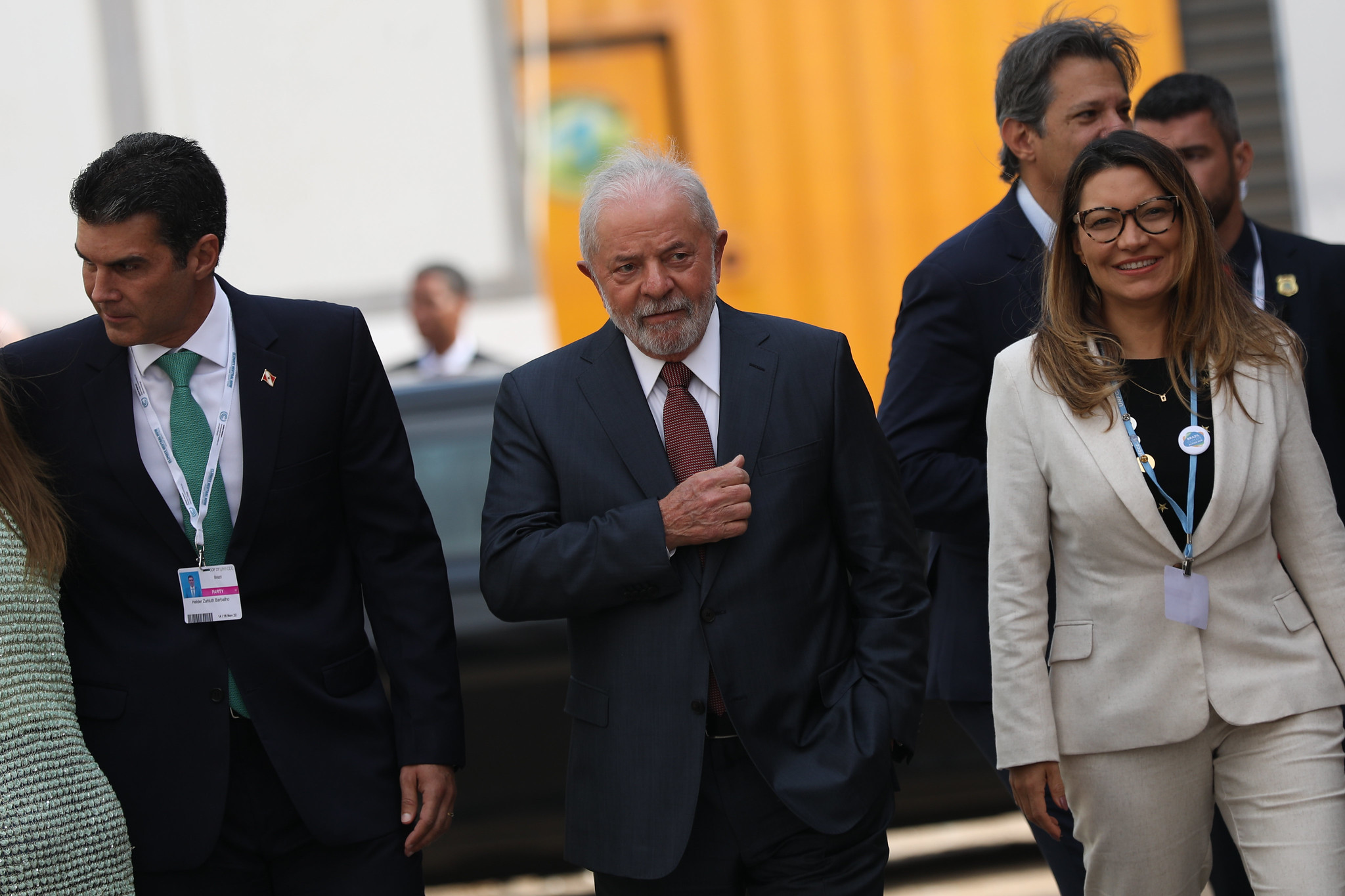 O que disse (e não disse) Lula na COP27. Na imagem: chegada de Lula, com a esposa Janja, na COP27, em 16/11/22 (Foto: Kiara Worth/UNFCCC)