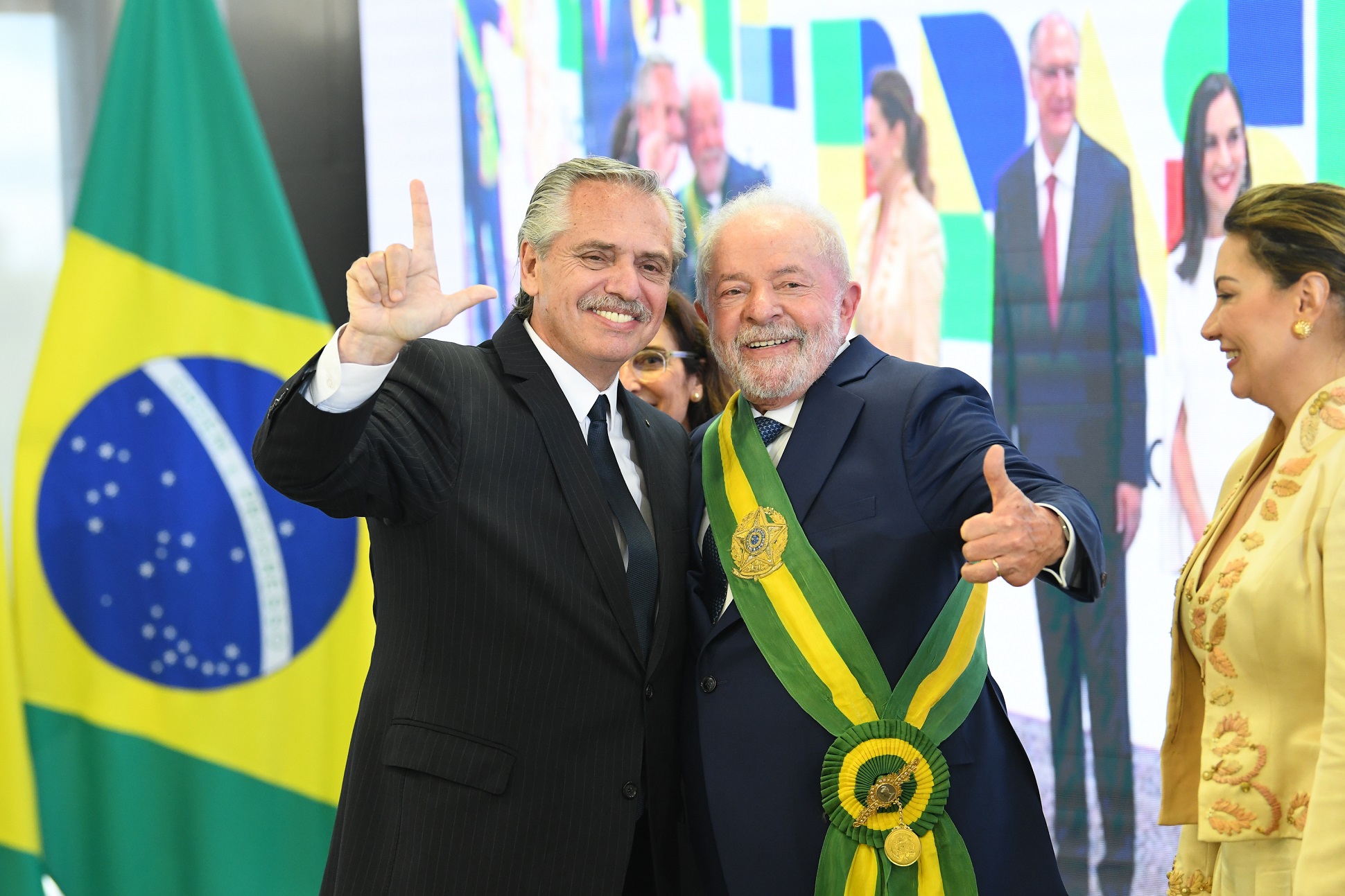 Lula e Fernández reacendem integração Brasil-Argentina no gás, depois de hiato de duas décadas. Na imagem: presidente argentino, Alberto Fernández, participa da posse de Lula (Foto: Casa Rosada)