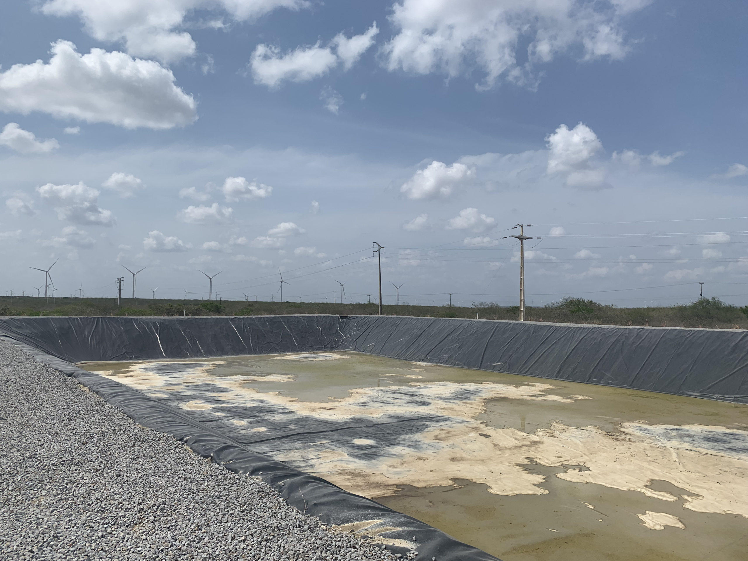 Dessalinização com energia solar beneficiará comunidade rural no Rio Grande do Norte. Na imagem: Concentração de rejeitos no sistema de dessalinização em João Câmara (RN) (Foto: Arquivo pessoal)