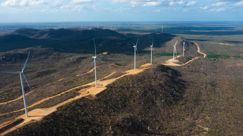 EDP Renováveis inaugura seu maior complexo eólico no mundo com potência instalada de 580 MW. Na imagem: Parque eólico onshore Boqueirão I-II, no RN (Foto: Divulgação/EDP Renováveis)
