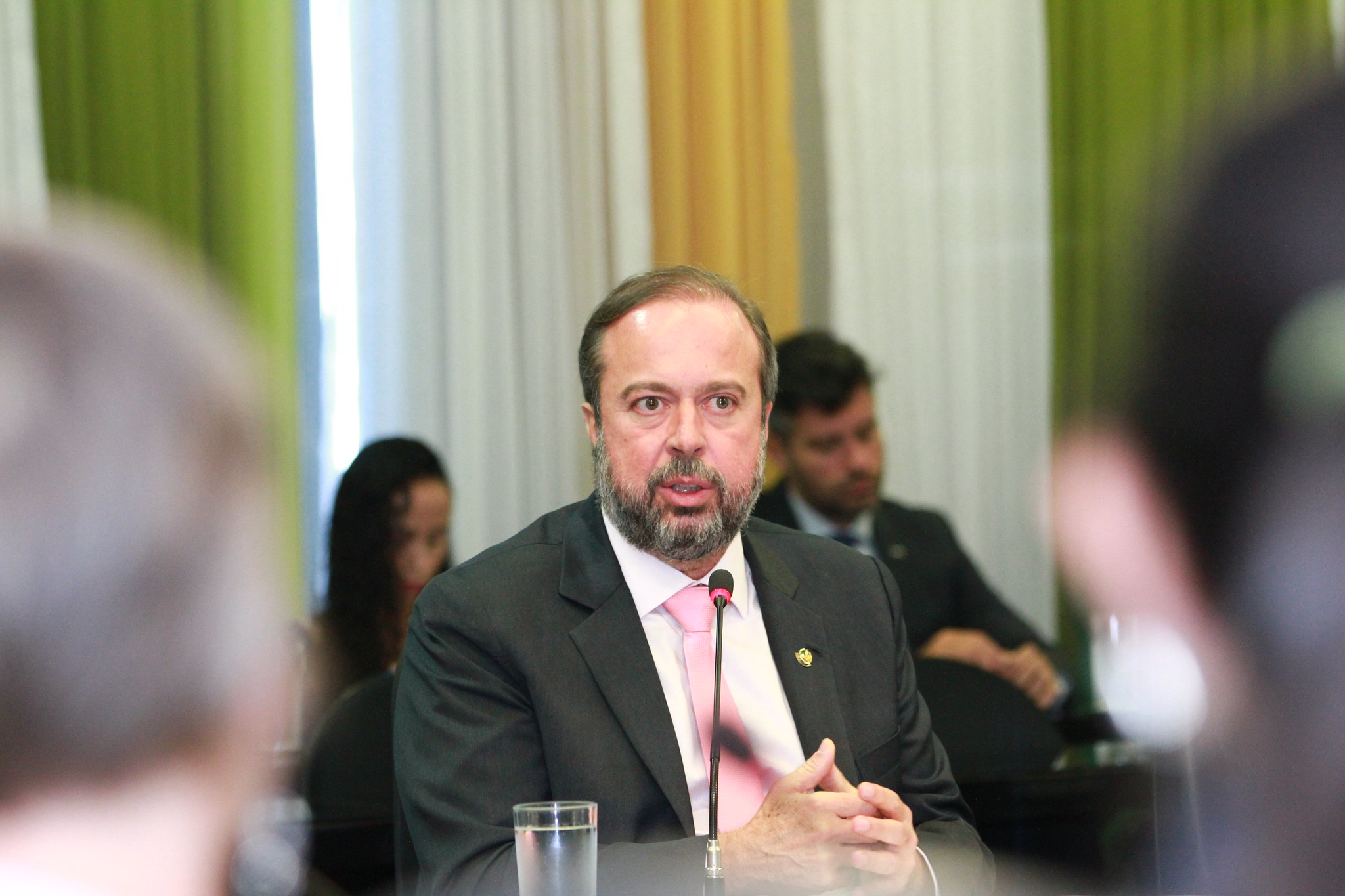 Ministro de Minas e Energia, Alexandre Silveira, durante sua a primeira reunião do CNPE (Foto: Tauan Alencar/MME)