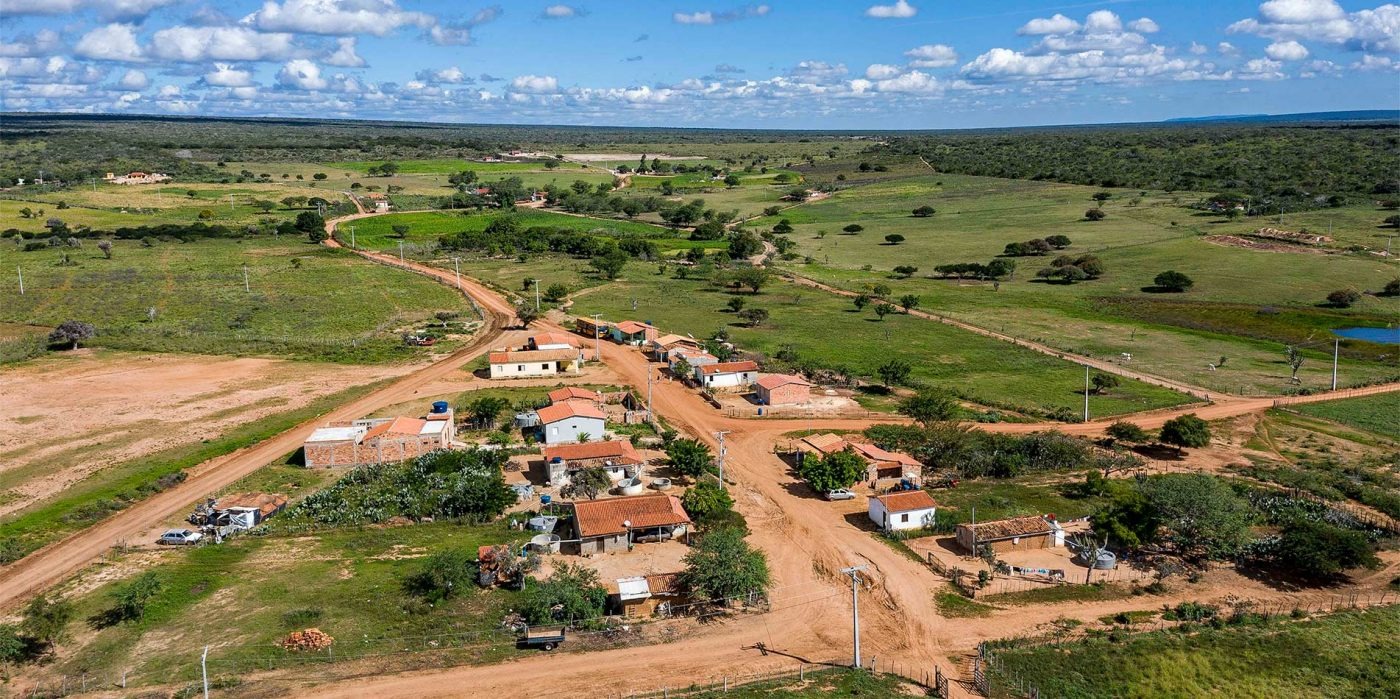 MPF pede anulação de licenciamento ambiental de complexo eólico na Bahia. Na imagem: Foto aérea do Complexo Eólico Canudos, no interior da Bahia (Foto: Divulgação/Voltalia)