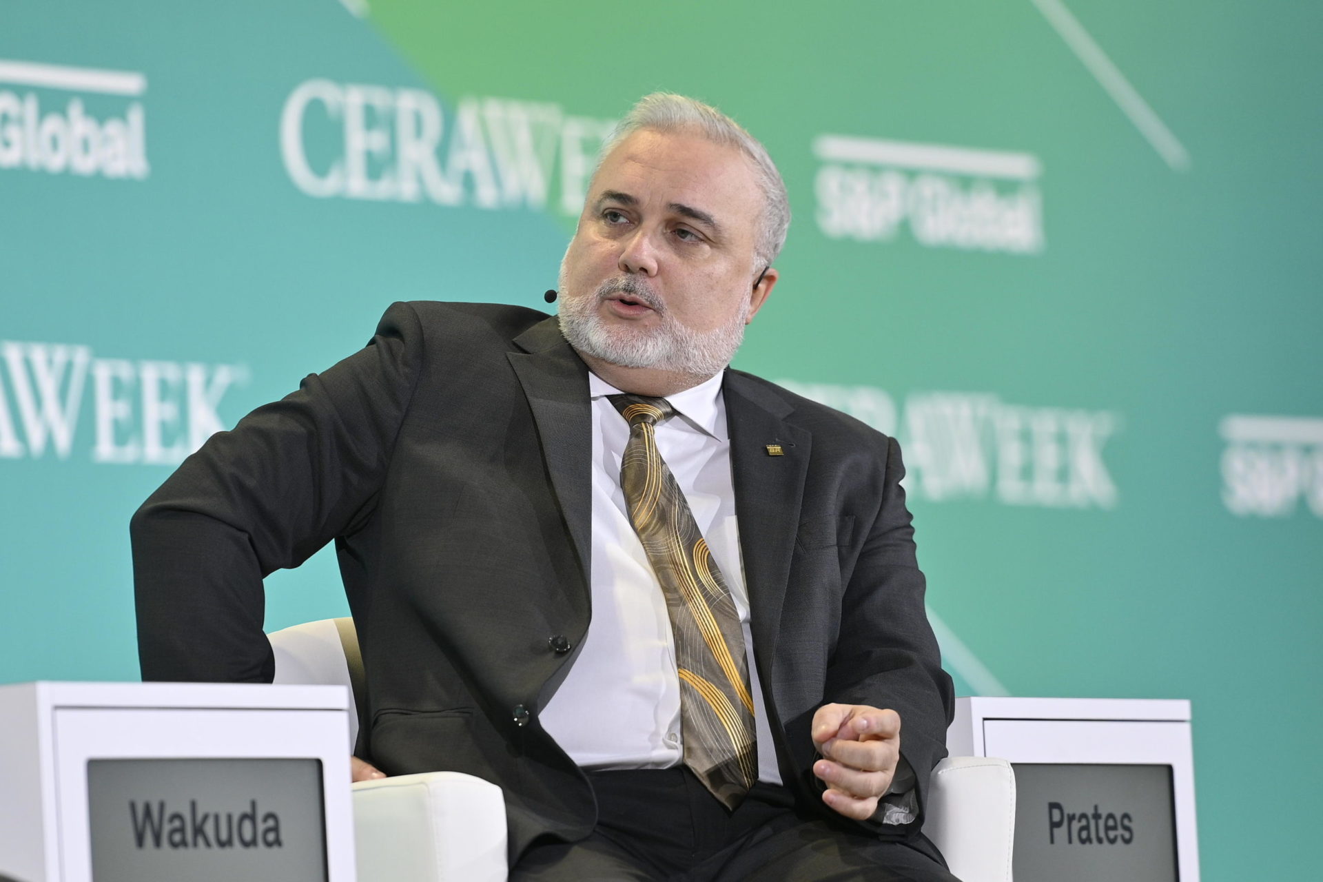 O presidente da Petrobras, Jean Paul Prates, durante participação na Cera Week (Foto: Petrobras)