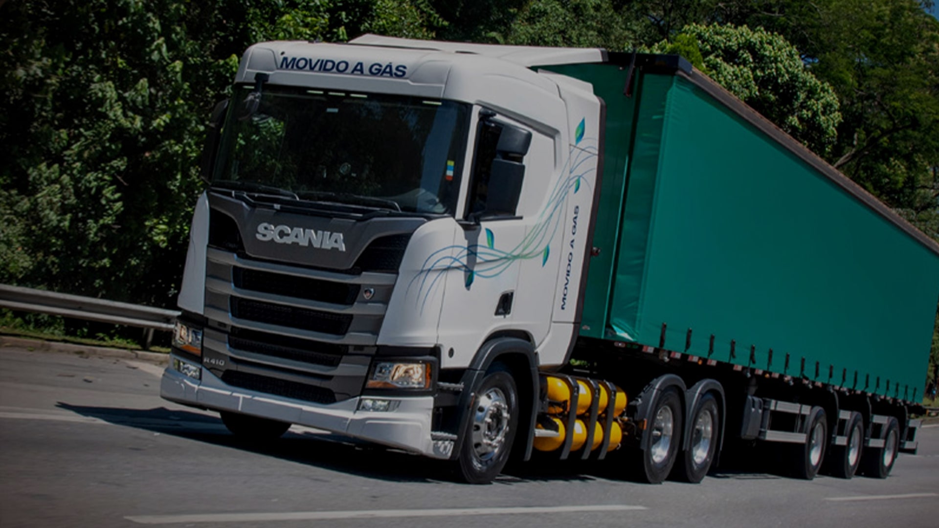 Caminhão da Scania 100% movidos a gás GNV ou GNL (Foto: Divulgação)