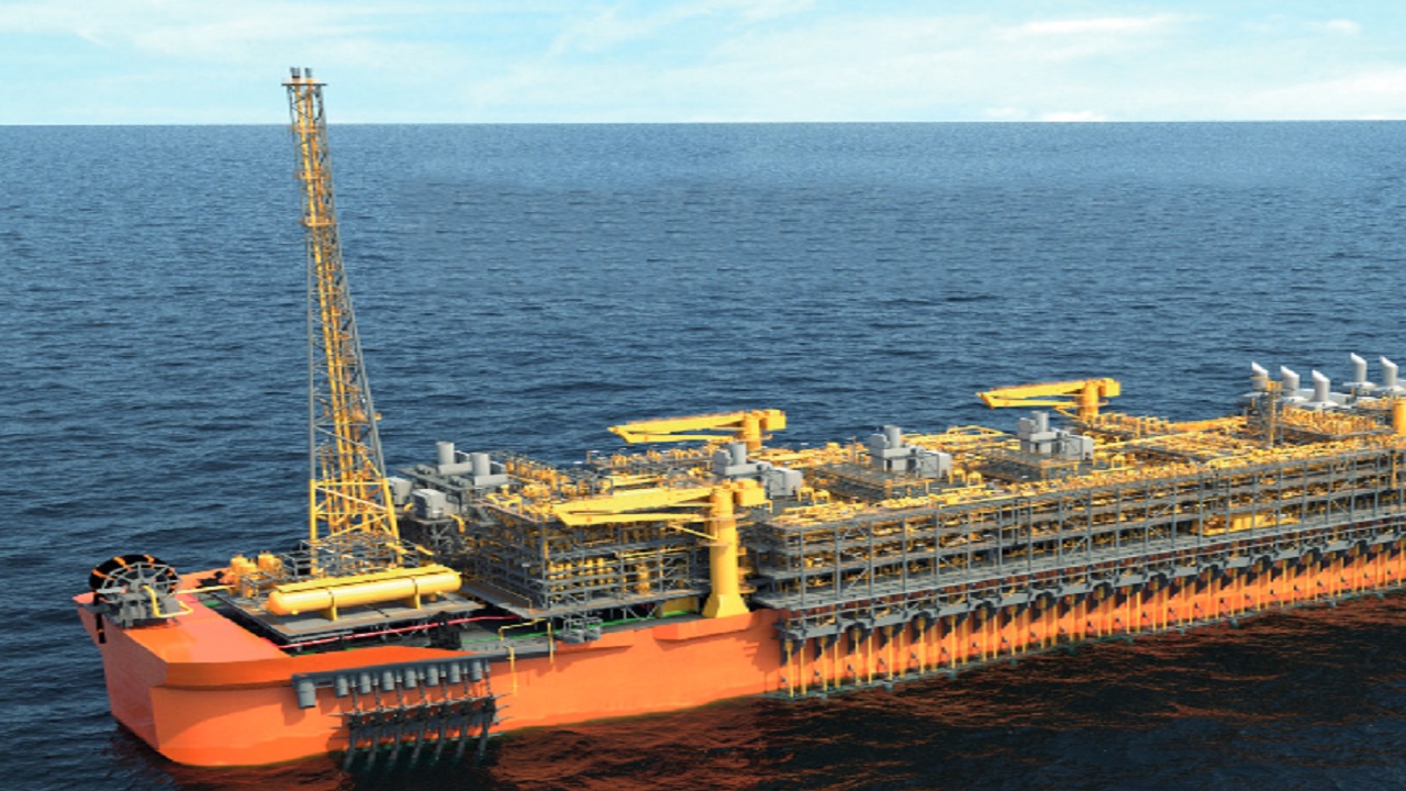Quantos barris de petróleo a ExxonMobil já descobriu na Guiana. Na imagem: FPSO da SBM Offshore contratado pela ExxonMobil para produção no campo de Yellowtail, na Guiana (Foto: Divulgação ExxonMobil)