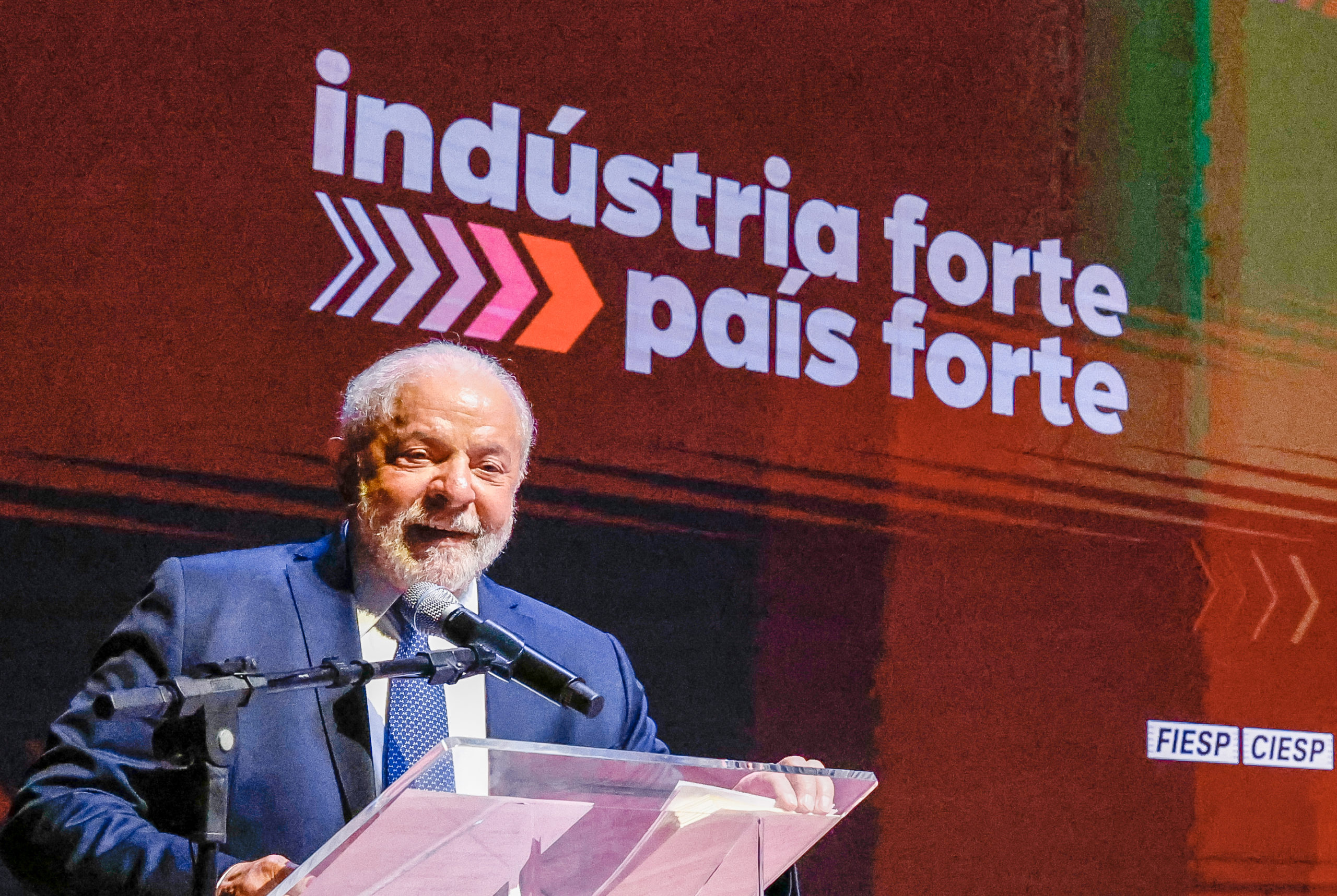 Lula deixa claro que gás para fertilizantes é prioridade: “vamos fazer”. Na imagem: Presidente Lula (PT) durante encerramento do evento em homenagem ao Dia da Indústria na Fiesp, em 25/5/23 (Foto: Ricardo Stuckert/PR)