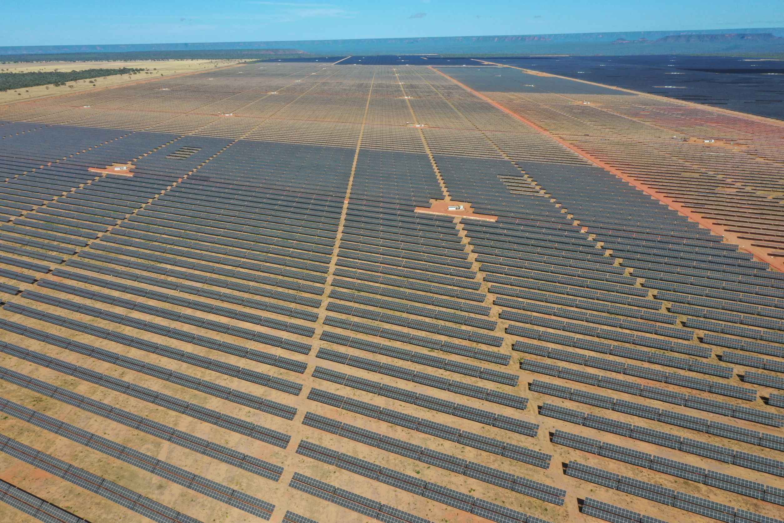 Parque solar São Gonçalo, da Enel, no Piauí, está entre as 10 maiores usinas solares do Brasil. Crédito: Enel/Divulgação