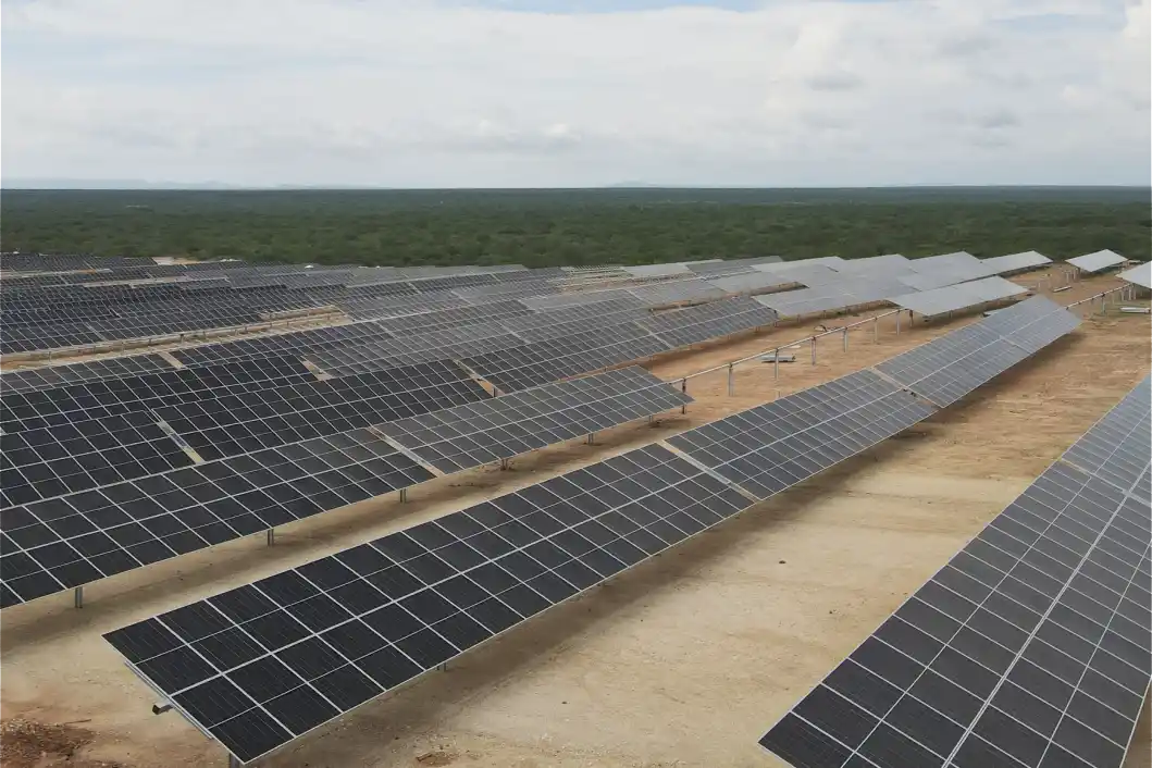 Complexo Solar Futura 1, operado pela Eneva com capacidade de 837 MWp, em Juazeiro, na Bahia. Crédito: Divulgação