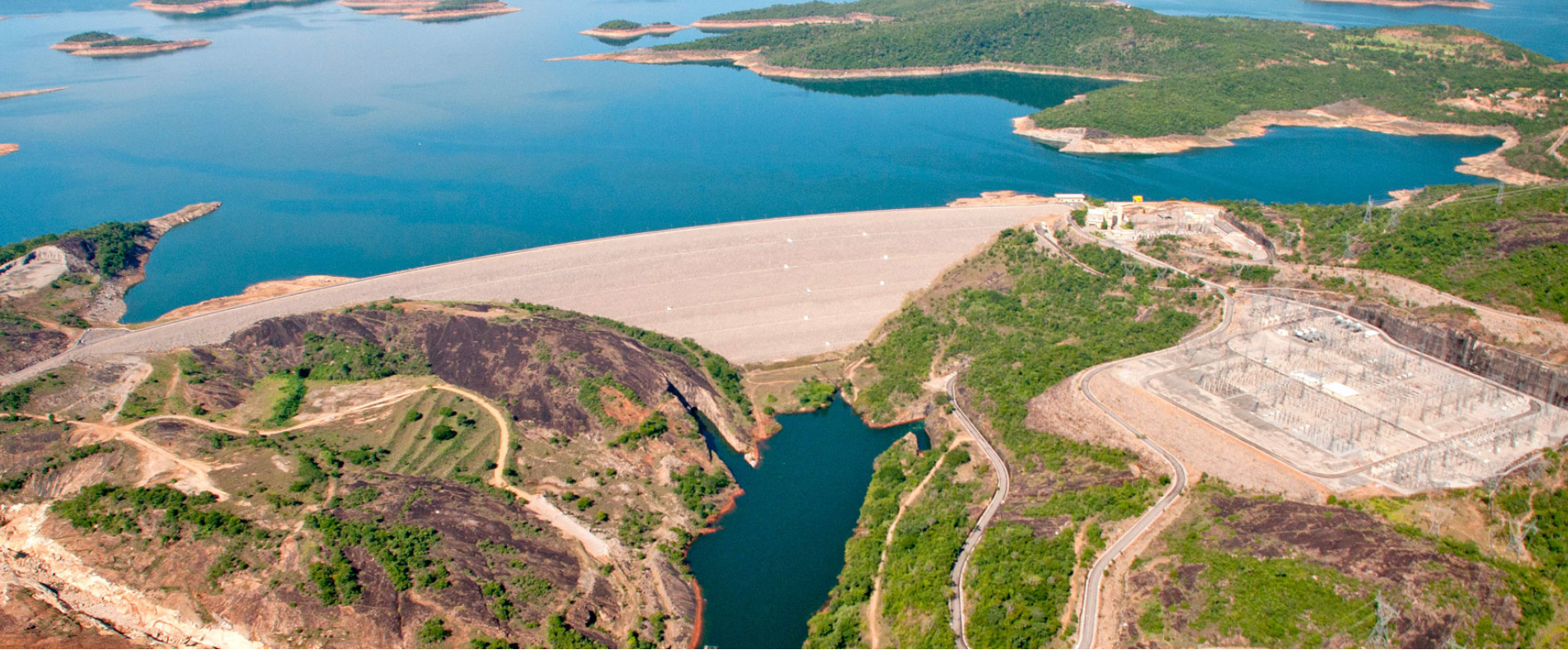 Brasil deve ter melhor cenário hídrico dos últimos 12 anos, segundo Thymos Energia. Na imagem: Vista de reservatório da Hidrelétrica Serra da Mesa operada por Furnas no Rio Tocantins, no município de Minaçu, em Goiás (Foto: Divulgação)