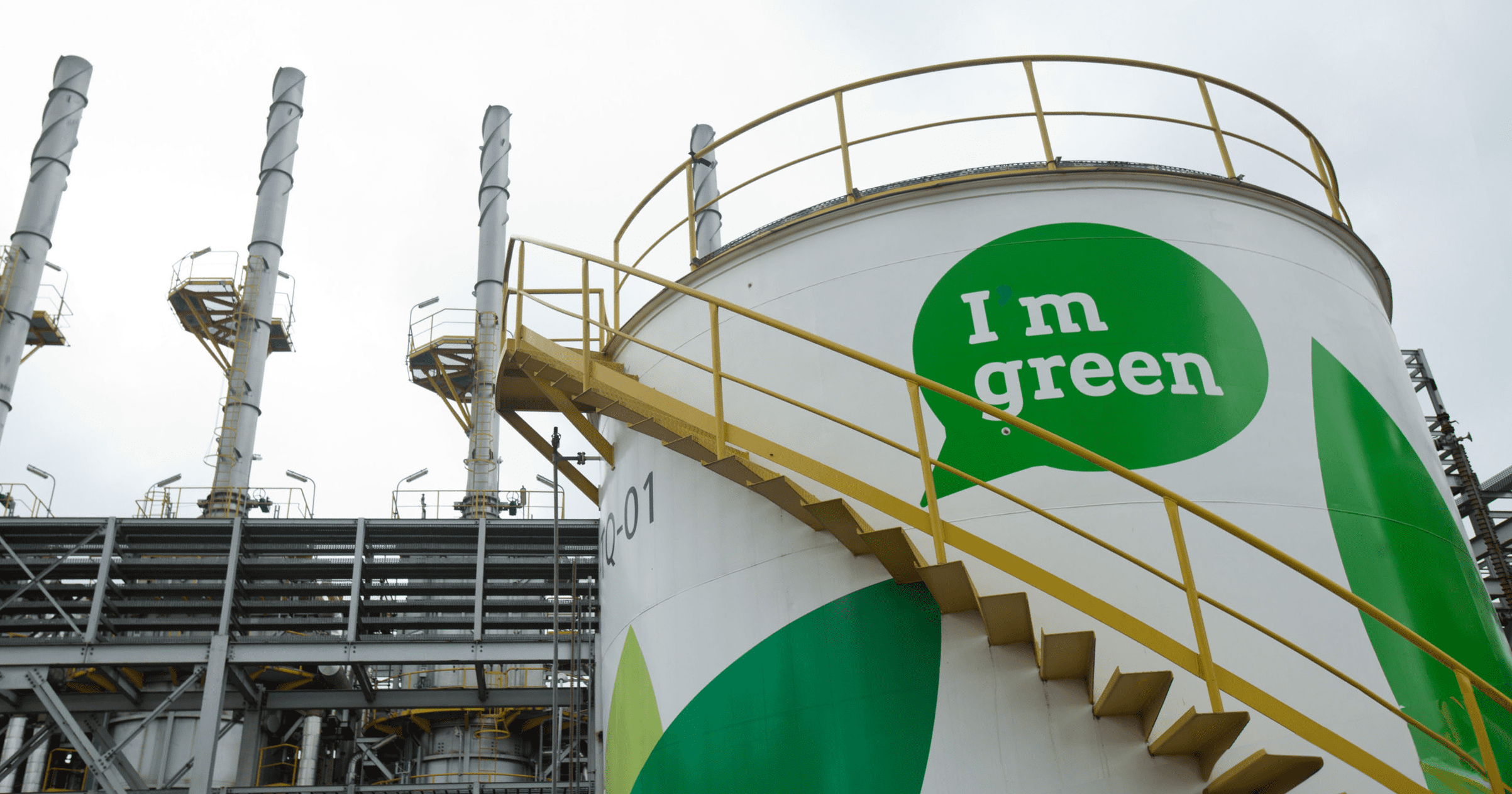 J&F entra na corrida pela Braskem. Na imagem: Grande tanque de armazenamento de bioetanol (etanol 2G) na área industrial da planta de renováveis e produção de plástico verde da Braskem em Triunfo, no RS (Foto: Julio Bittencourt/Divulgação)