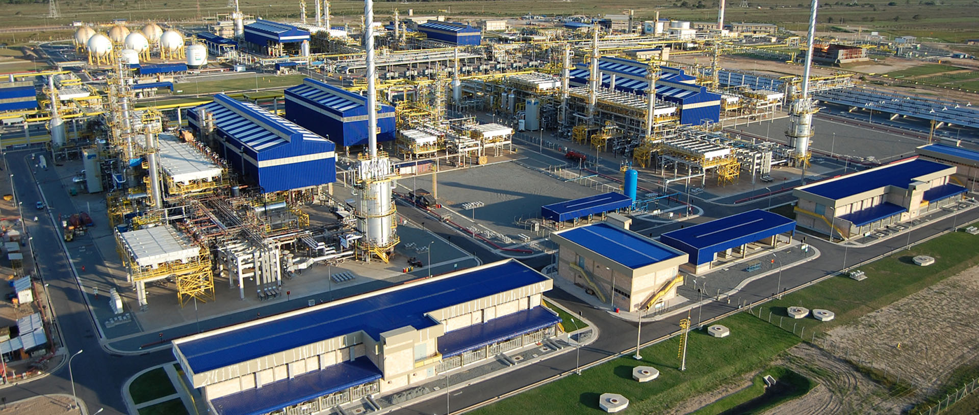 Petrobras prepara 2ª onda de oferta de capacidade de processamento de gás. Na imagem: Vista das instalações e rede de dutos da Unidade de Tratamento de Gás (UTGC) de Cacimbas, em Linhares, no ES (Foto: Divulgação Petrobras)