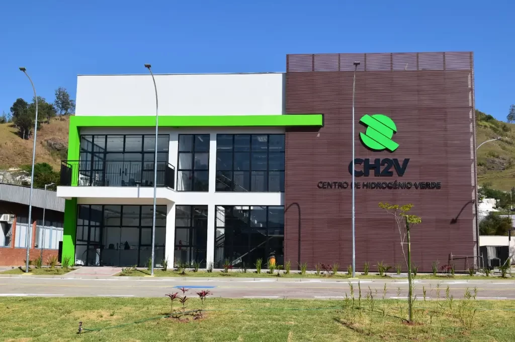 Inauguração do Centro de Hidrogênio Verde (CH2V) em Itajubá, Minas Gerais, em 27/9/23 (Foto: Divulgação GIZ)