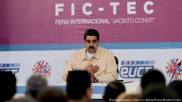 Presidente venezuelano, Nicolas Maduro, durante o anúncio da criação do Petro, a moeda virtual da Venezuela (Foto: Divulgação)