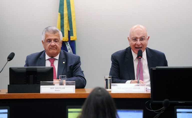 Deputados Bacelar e Arnaldo Jardim: relator e presidente da comissão do H2 na Câmara (Foto: Renato Araújo/Câmara dos Deputados)