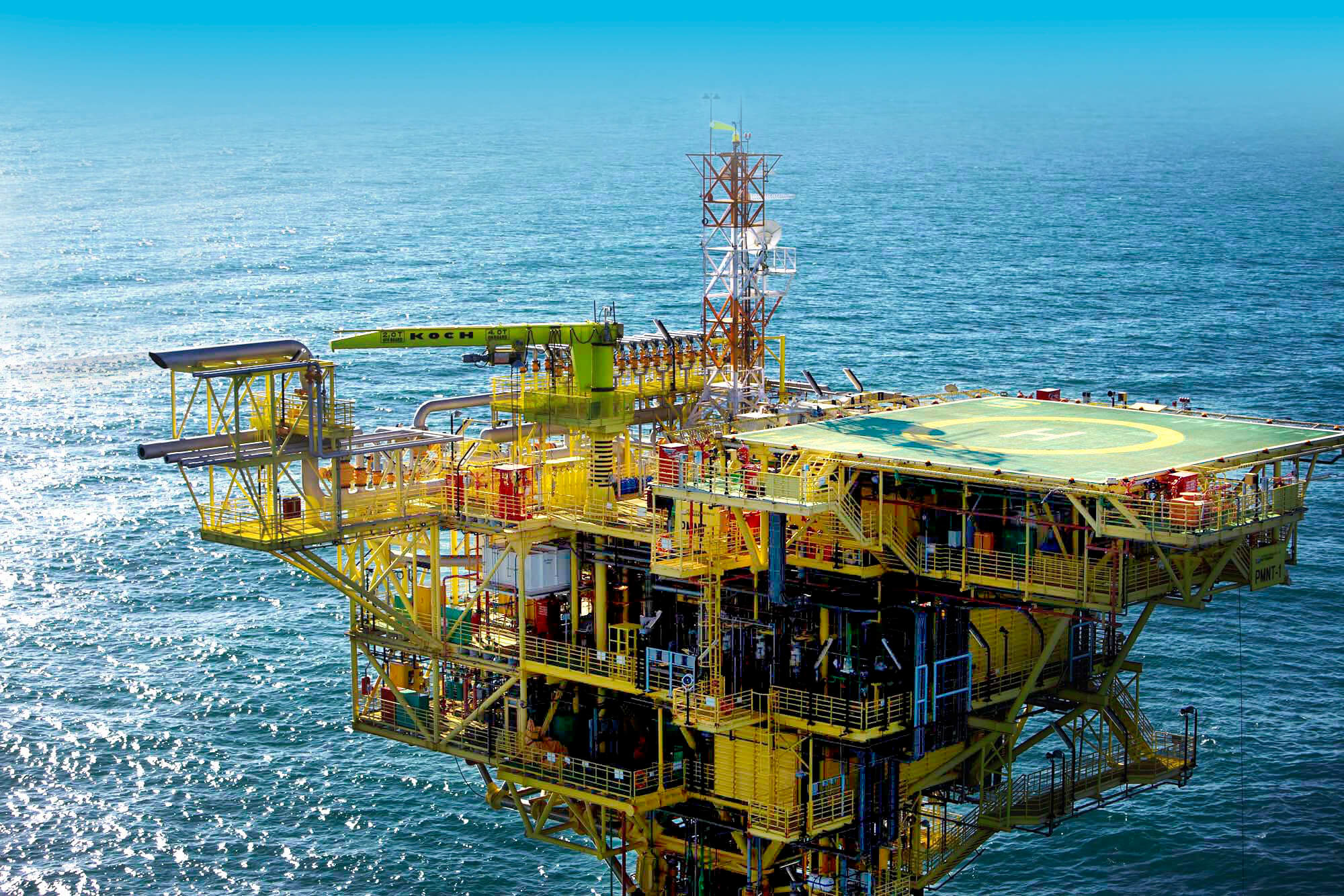 Gas Bridge conclui a compra de 10% do campo de Manati, na Bahia, de olho em estocagem de gás natural. Na imagem: Plataforma da Enauta para exploração offshore de petróleo (Foto: Divulgação)