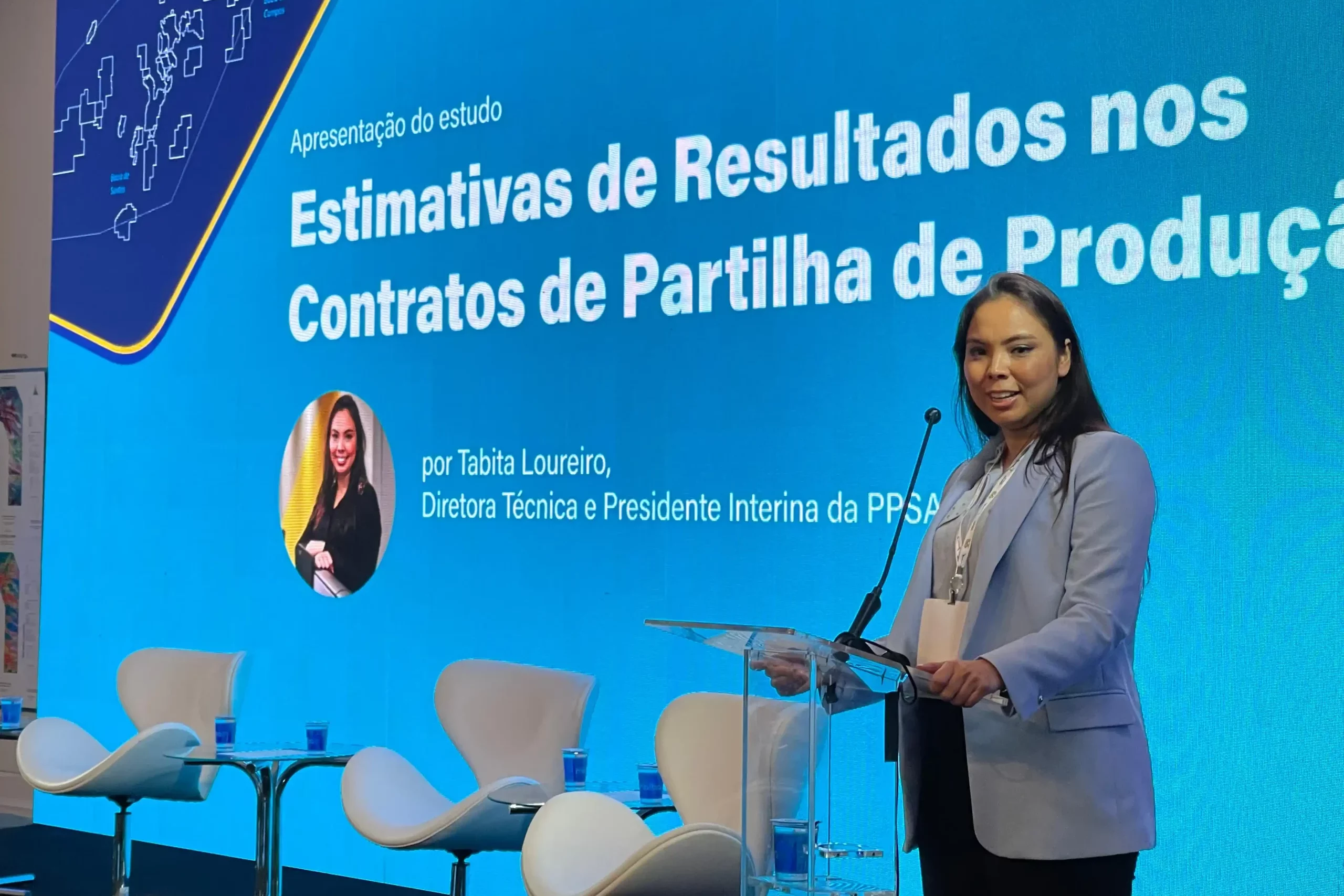 Tabita Loureiro, presidente interina da Pré-Sal Petróleo, participa do 6º Fórum Técnico da PPSA (Reprodução: Youtube)