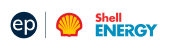 Logos da agência epbr e da Shell Energy