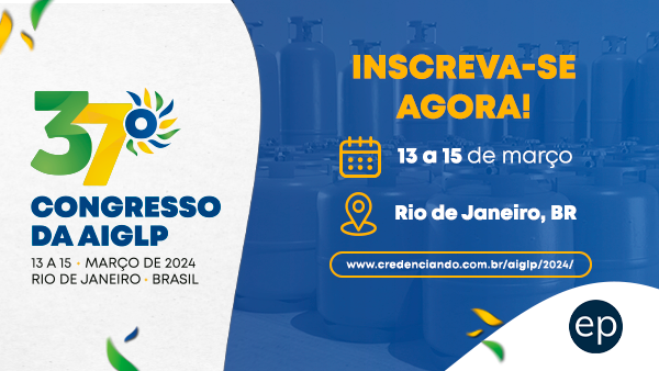 Banner do 37º Congresso da AIGLP – Associação Iberoamericana de Gás Liquefeito de Petróleo