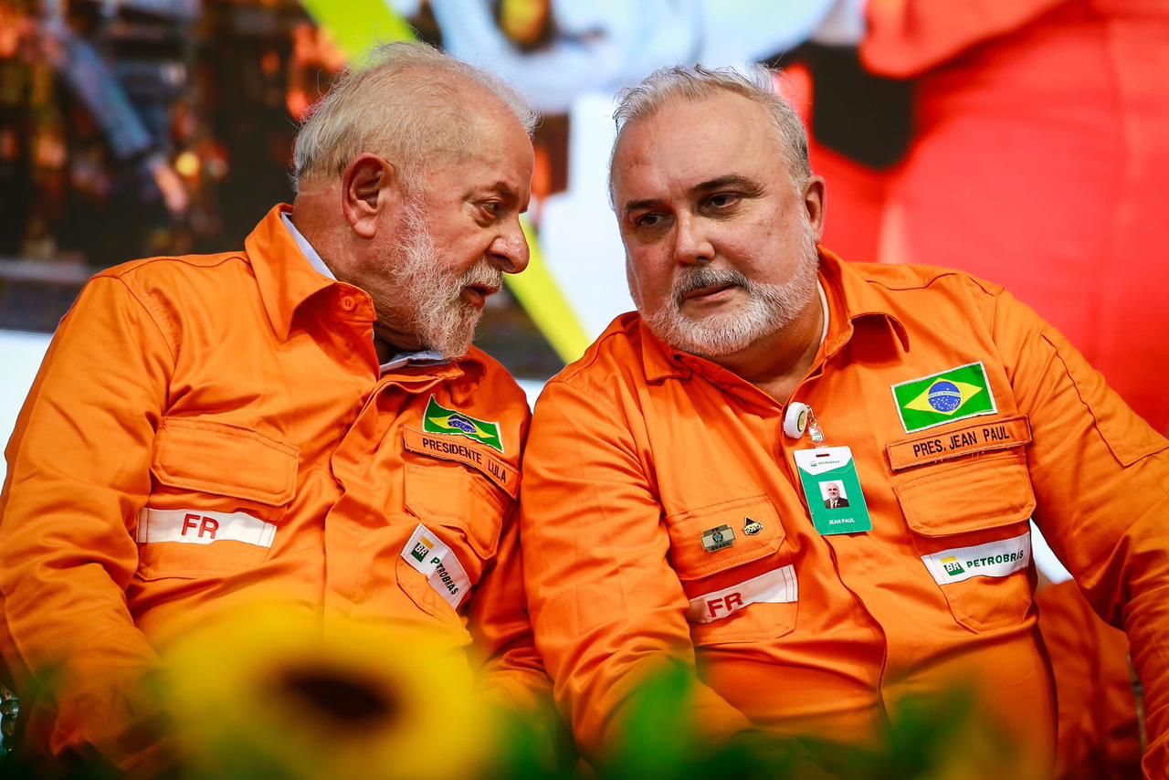 Presidente Lula e o CEO da Petrobras, Jean Paul Prates (Foto: Agência Petrobras)
