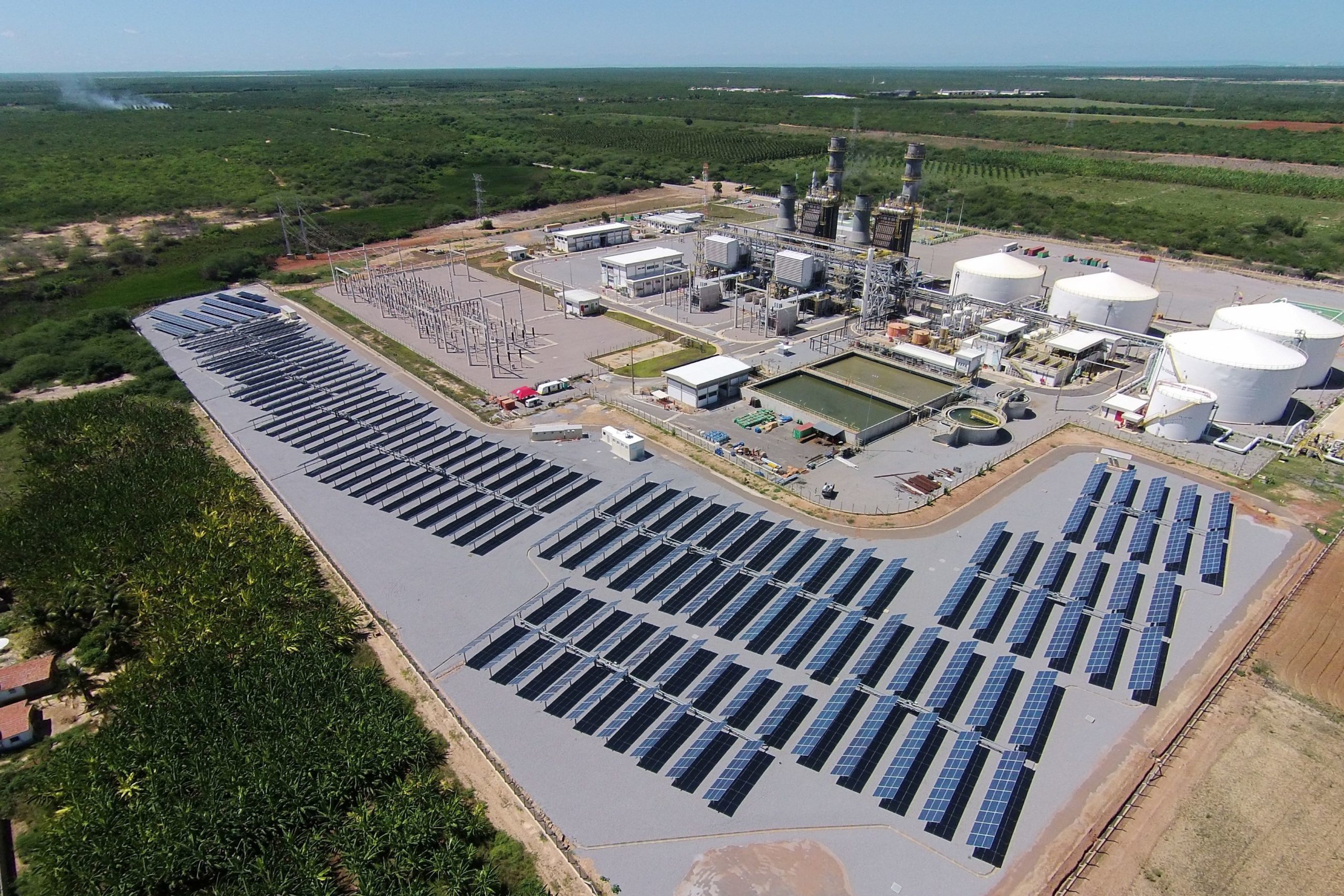 Petrobras aporta R$ 90 milhões para implantação de planta piloto de eletrólise, em parceria com o Senai, na usina fotovoltaica de Alto Rodrigues, no RN (Foto: Luiz Fernando Almeida Fontenele/Agência Petrobras)
