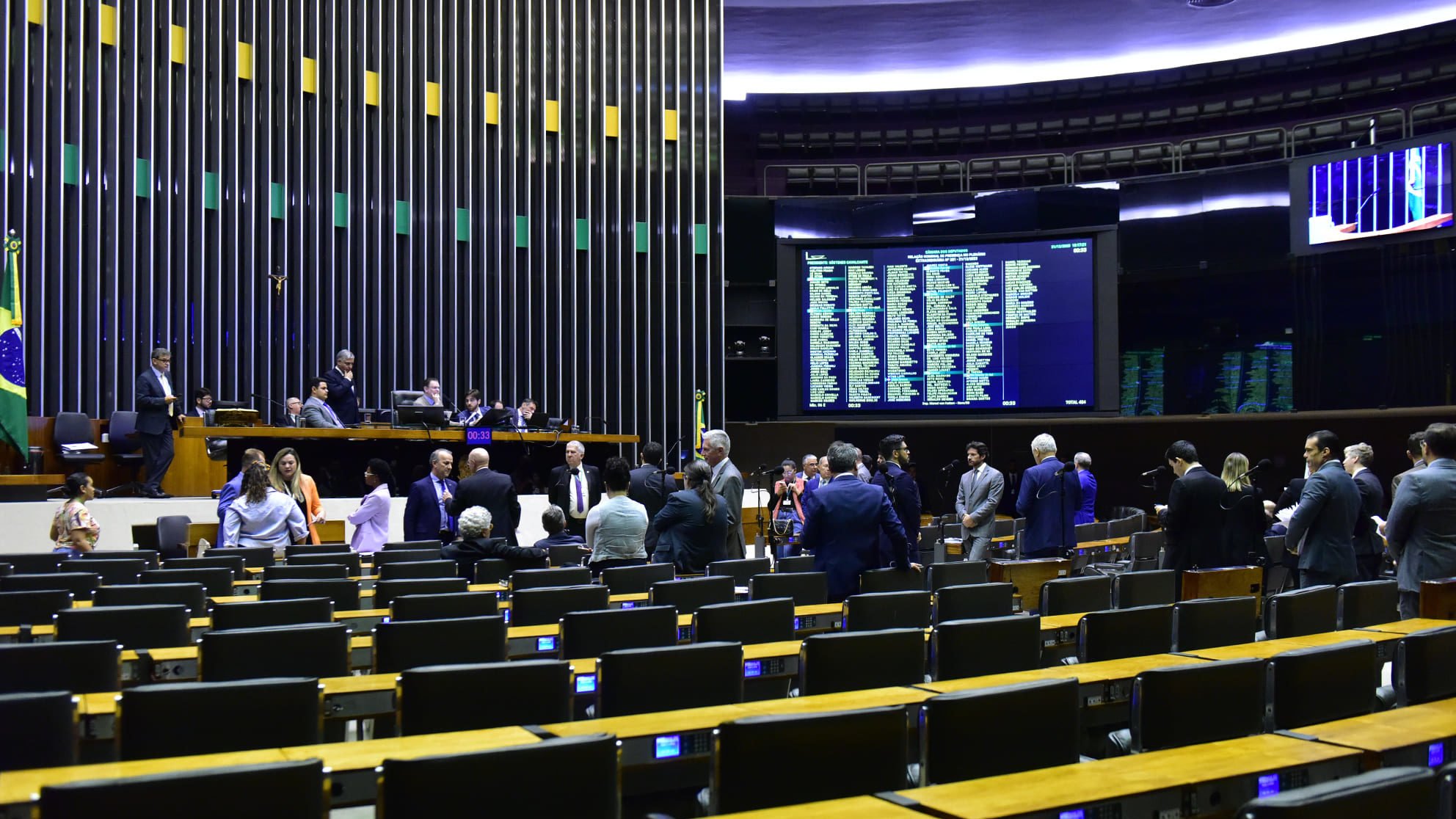 Sessão deliberativa na Câmara para discussão e votação de propostas, em 21/12/2023 (Foto: Zeca Ribeiro/Câmara dos Deputados)