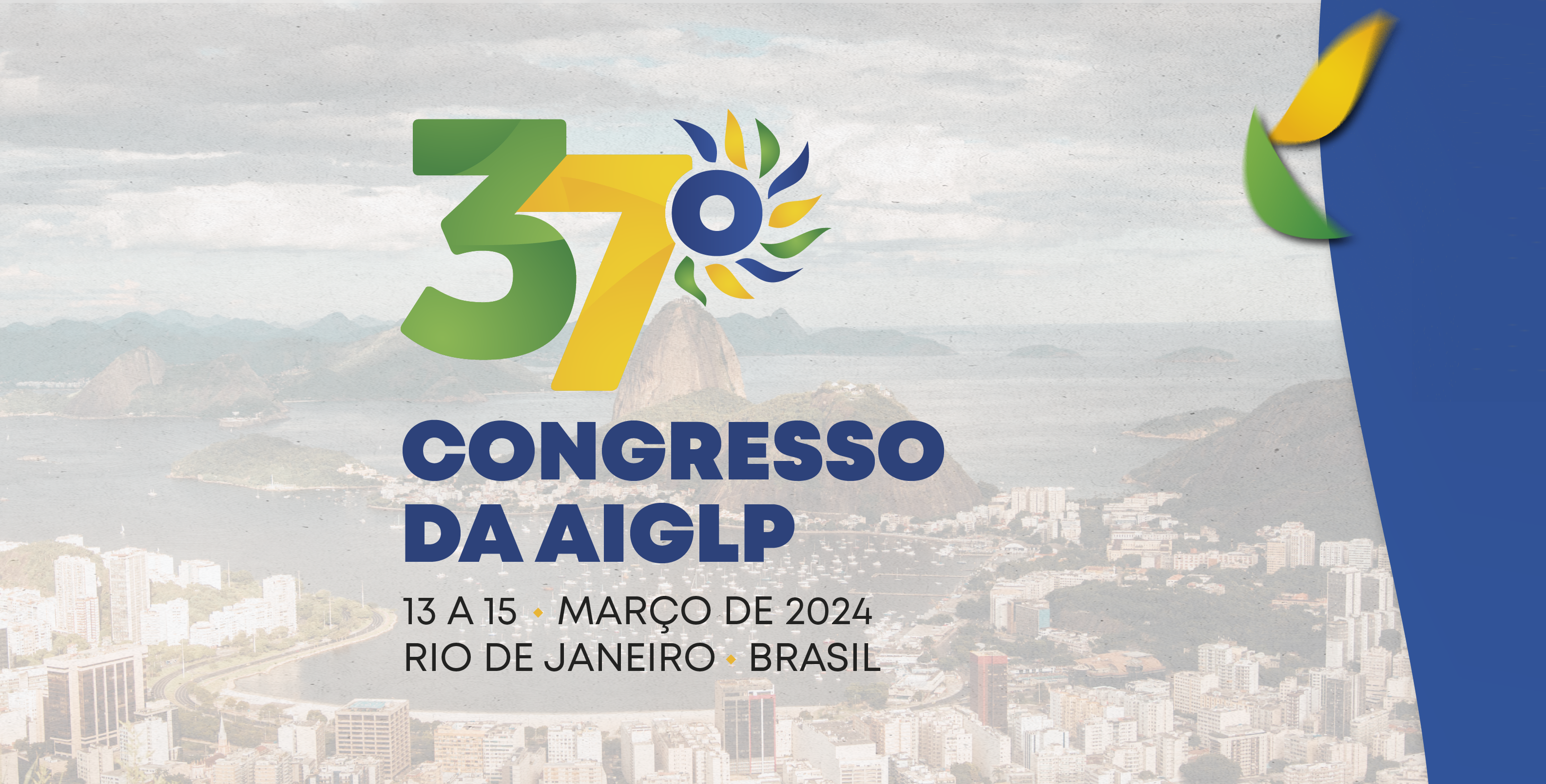 Banner de divulgação do 37º Congresso da AIGLP – Associação Iberoamericana de Gás Liquefeito de Petróleo